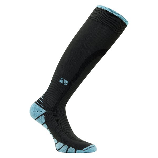 Vitalsox Patented Graduated Compression Socks, Carbon/Jade, Small