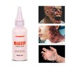 VANERIA Halloween Vampire Makeup Kit,Sfx Makeup,Liquid Latex+Scar Wax+Fake Blood Capsules+Vampire Fangs+Scar Oil+Painting Brushe+Spatula+Stipple Sponge,Special Effects Makeup Kit Professional