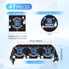 41PCS 13th Birthday Party Supplies 13th Birthday Tableware Set Birthday Party Decor Plates Napkins and Tablecloth 13th Party Dinnerware Decorations for Kids Girls Teenager Favors