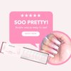 KIARA SKY 100% Acrylic Press On Nails - Salon Quality Instant Manicure, Long-Lasting, Easy Application - 30 piece Kit - Coffin Medium-Pink Ombre