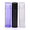 BesYouSel 50Pcs 5ml/5g Empty Plastic Lipstick Tubes, Lip Balm Containers Rotating Type Plastic Refill Lip Balm Tube with Cap,Black