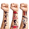 8 Sheets (96PCS) Skateboard Temporary Tattoos Theme Birthday Party Decorations Supplies Favors Tattoo Stickers for Kids Boys Girls Gifts Classroom School Prizes Rewards