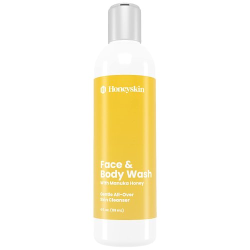 Face and Body Wash Moisturizer for Acne and Sensitive Skin Body Wash with Manuka Honey - Hydrating Facial Cleanser for Dry and Sensitive Skin and Anti-Aging Skincare for Men and Women (4oz)