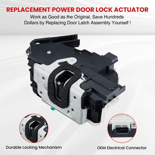 SYERAL Front Right Passenger Side Power Door Lock Latch Actuator Compatible with 2009-2014 Ford F-150, 2010-2014 Mustang, 11-19 Explorer, 13-19 Taurus 10-14 Lincoln Mark LT Replacement# 9L3Z-5421812-A