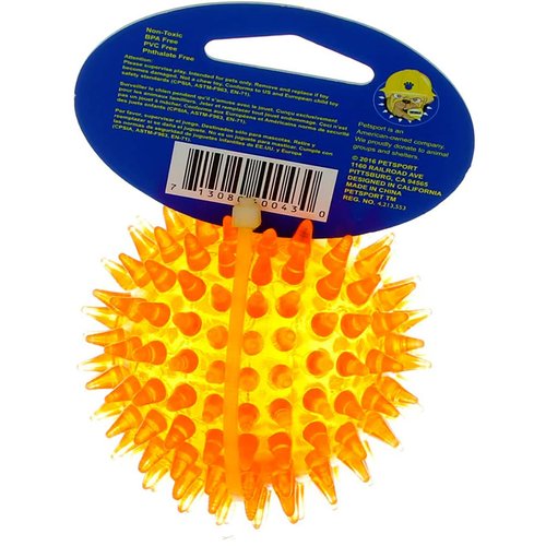 PetSport 2.8" Gorilla Spiky Ball Floating Dog Toy - Medium | Vanilla Scented Super Durable TPR Rubber | Ultra Light, Strong & Bouncy | Play Fetch with Your Pet, Colors Will Vary