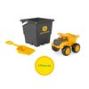 John Deere Sandbox Toy Set - Includes Dump Truck Toy, Bucket and Beach Shovel - Toddler Outdoor Toys and Construction Toys - Summer Kids Sand Toys - Yellow - 3 Count