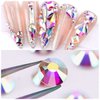 Novani Rhinestones 1440pcs SS20 Glass Rhinestones Crystal Flatback Gemstones for Crafts Nails Makeup Bags and Shoes Decoration（SS20, Crystal AB）