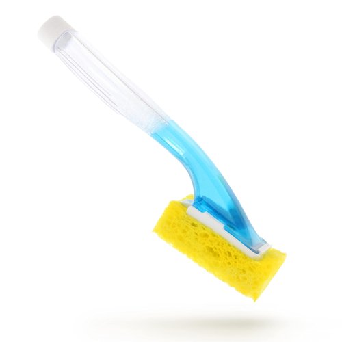 Arrow Dish Sponge With Soap Dispenser Handle - Fillable Dish Wand for Quick, Convenient Cleaning - Made in the USA - Easy to Refill, Built-In Scrubber, Ideal for Dishes and Pans