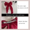 6Pcs Big Bow Hair Clips, BetterJonny Silky Satin Big Bow Barrettes Hair Clip with Long Silky Bows for Girls Women, Adult Teens Hair Accessories…