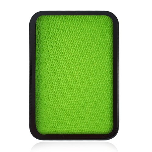 Kraze FX Face Paint Palette Refill - Lime Green Face Paint (10 gm)-Hypoallergenic Non-Toxic Water Activated Professional Halloween Face & Body Painting Makeup Supplies for Kid Safe Adults
