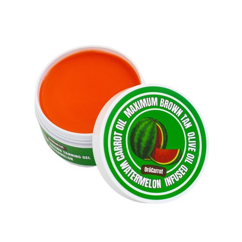 OroCarrot Maximum Brown Tanning Gel: Added Peptide, Carrot & Olive Oil (WATERMELON)