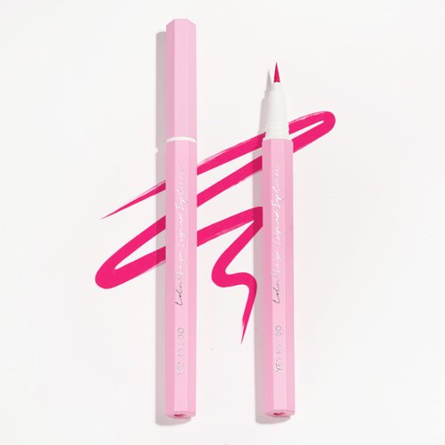 YES.EYE DO Neon Pink Eyeliner, Ultra Fine Pink Eyeliner Pen High Pigmented Colored Liquid Eyeliner, Felt & Flexible Tip Applicator for Precise Line Application, Face & Body Art Use (Flirty Flamingo)
