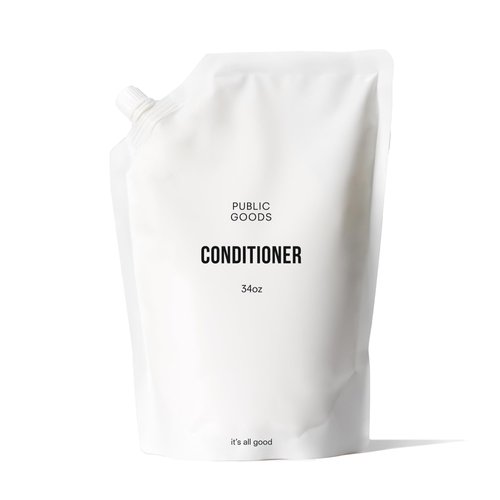 Public Goods Conditioner for Women & Men | Natural Conditioner to Protect & Moisturize Dry Hair | Made with Organic Essential Oils | Sulfate & Paraben Free | Vegan Friendly | 34 Fl Oz Refill