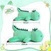SNOWOLF Cute Dinosaur Plush Pillow Soft Dino Stuffed Animal Kawaii Plushie Toy Hugging Pillow Great Gift for Kids and Adult Birthday Christmas Valentines Day, 12",Green