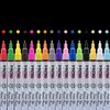 PINTAR | 16 PACK | Acrylic Paint Markers Fine Tip | Rock Painting, Wood, Glass, Leather, Shoes | Acrylic Paint Pens | Pack of 16, 1mm