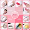 Liquid Latex for Nails, DRMODE Nail Latex Tape Peel Off Fast Drying Nail Polish Barrier, Nail Cuticle Guard Protector for Fingers Nail Stamping with Tweezers for Nail Art