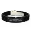 Cute Model Railroads Black Glidelock Clasp Bracelet, Model Railroads Isn't, Special Engraved Bracelet For Friends From Friends, Model trains, Train set, Toy trains, Model railway, Track set, Railroad