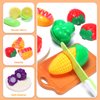CUTE STONE Play Kitchen Accessories Toy, Play Food Sets for Kids Kitchen, Toddler Kitchen Set for Kids with Play Pots, Pans, Kids Kitchen Playset, Play Kitchen Toys for Girls Boys