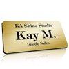 Name Tag, Magnetic Name Tags, Personalized Name Tags, 1.5 x 3 Incehs, Durable Engravable Impact Acrylic Material, Made in The USA by My Sign Center (Classic Rectangle)
