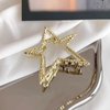 Star Hair Clips,Hair Claw Clip,Metal Hair Claw Clips,Gold Star Hair Jaw Clamp Nonslip,Star Shape Claw Clips Sparkly Star Hairpin for Women Girls Thick Thin Hair Accessories