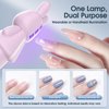 Wearable/Handheld UV LED Nail Lamp | Mini Rotatable Nail Lamp for Curing Gel Nail Manicure | Portable Nail Dryer Rechargeable USB Cordless