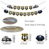 CupaPlay Police Happy Birthday Banner Party Decorations-Police Halloween Party Favors and Supplies Baby Shower/Birthday Wedding Home Decoration