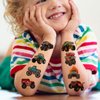 CHARLENT Monster Truck Temporary Tattoos for Kids Party Supplies - 74 Individually Sheets Monster Truck Tattoos for Boys Birthday Party Favors Goodie Bag Fillers