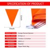 AuTop 100 Feet Solid Orange Pennant Banner Flags String Triangle Bunting Flags,Decorations for Grand Opening,Birthday Party,Festival Celebration(Orange)