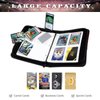 Soccer Card Binder 4 Pocket, Trading Card Binder with Sleeves, Sports Card Binder Collectible Trading Card Albums Fits 400 Cards with 50 Removable Sleeves
