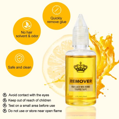 Wig Glue Remover - Fast Acting Hair Extensions Remover Tape in Extension Remover, Adhesive Remover, Lace Glue Remover, Easiest Tape in Extension Adhesive and Residue Remover (One Bottle)