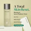 HAYEJIN Blessing of Sprout Radiance Toner | Korean Skin Care Toner for Face w/Radiance Capsules | Hydrating Toner for Dry Sensitive Skin | Glow Brightening Toner (Pack of 1, 4.06 Fl. Oz)