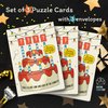 iDventure 3x set puzzle greeting Birthday cards for puzzle enthusiasts. Clever combination of Birthday card & Escape Room