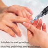 100 Pcs (240 Grit, White) Nail Drill Bits with Mandrel Bit,Sanding Bands for Nail Drill,Professional Nail Manicure Great Fit for Nail Drill Bits for Acrylic Nails