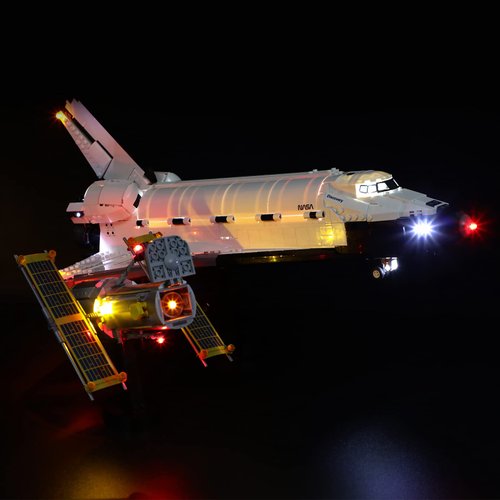BRIKSMAX Led Lighting Kit for NASA Space Shuttle Discovery - Compatible with Lego 10283 Building Blocks Model- Not Include The Lego Set