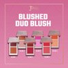 Juvia's Place Blushed Duo Blush - Two Tone Pigmented Buildable Pressed Mineral Powder - Rosy Natural Cheeks Matte Fresh Finish for All Skin Color -Volume1