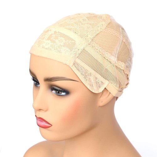 BTWTRY Weaving Cap for Making Wig with Adjustable Strap Dissolved Paper Wig Cap for Women Girls B...