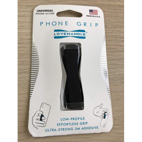 One Source Disticor Black Love Handle Phone Grip, 1 EA
