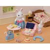 Calico Critters Snow Rabbit Mother's Weekend Travel Set, Dollhouse Playset with Figure and Accessories