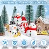 16 Pack Snowman Kit, Build a Snowman Craft Kit for Kids, Christmas Craft Creative Air Dry Clay Modeling Dough Crafts, Enhance Creativity Gifts Christmas Winter School Xmas Creative Supplies Decoration