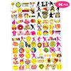 8 Sheets (96PCS) Softball Temporary Tattoos Sports Themed Birthday Party Decorations Favors Supplies Decor Stickers for Girls Boys Kids Gifts Classroom School Prizes Rewards