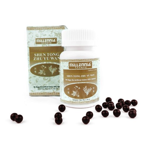 MILLENNIA Herbal Supplement Pills - Shen Tong Zhu Yu Wan - 1 Bottle (200 Pills)