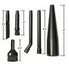 WORKSHOP Wet/Dry Vacs Multi-Fit Wet Dry Vacuum Accessories VT1215 Vacuum Micro Cleaning Kit Vacuum Attachments For Compact Wet Dry Shop Vacuum, Black, 1 pack