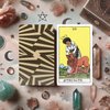Black Tarot Deck 78 Tarot Cards for Beginners | Tarot Cards with Guide Book Divination Tools, African Spirituality, Unique Tarot Deck, Spiritual Gift