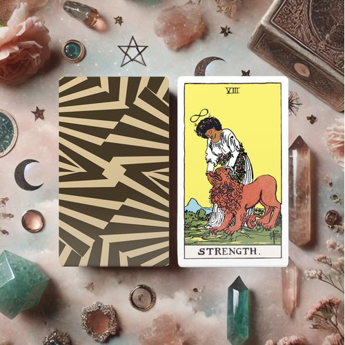 Black Tarot Deck 78 Tarot Cards for Beginners | Tarot Cards with Guide Book Divination Tools, African Spirituality, Unique Tarot Deck, Spiritual Gift