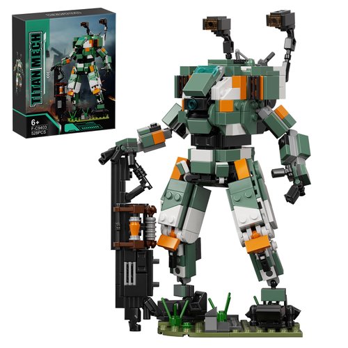 Aundblock BT-7274 Titan Mecha Robot Building Kit, Vanguard-Class Game Mech Action Figure Cool Robots Toys, with Stable Pedestal, Suitable for Fans Boys Kids Birthday Christmas (528 PCS)