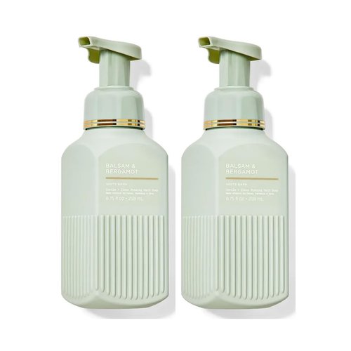 Bath and Body Works Gentle Foaming Hand Soap 8.75 Ounce 2-Pack (Balsam & Beramot)
