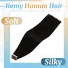 Ve Sunny Black Tape on Extensions Human Hair Natural Black Hair Extensions Tape in Real Human Hair Black Fashion Tape ins Human Hair Extensions Remy 20pcs 50g 16inch