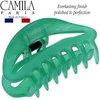 Camila Paris CP3079 French Hair Clip for Women, Green, Girls Hair Claw Clip Jaw Fashion Durable and Styling Hair Accessories for Women, Luxury Ladies Strong Hold No Slip Grip Clamp, Made in France