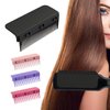 Flat Iron Comb Attachment to Clip On, Flat Iron Hair Straightener Accessory, Comb Attachment for Flat Iron Used at Home and Salon for Hair Styling (Black)