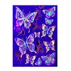 Temporary Tattoos – 1 Sheet Butterfly Design Body Paint Art Blacklight Reactive Light Festival Accessories Glow in the Dark Party Supplies | 7.2” x 5.2” Temp Great for EDM EDC Party Rave Parties